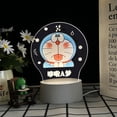 thumbnail image 1 of Luz nocturna Doraemons LED 3D que cambia de color para niños, 1 of 1