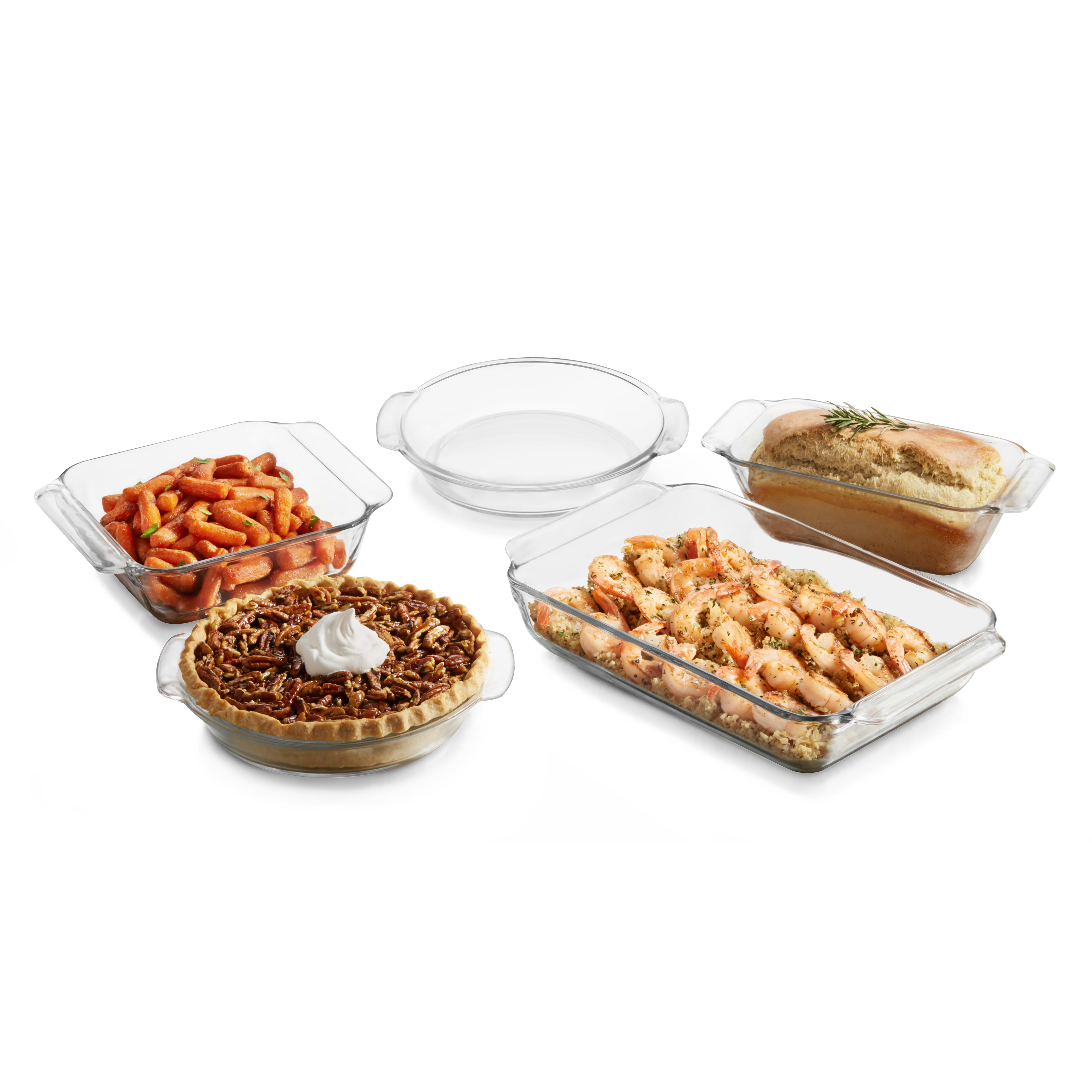 Libbey Baker's Premium 5Piece Glass Casserole Baking Dish Set
