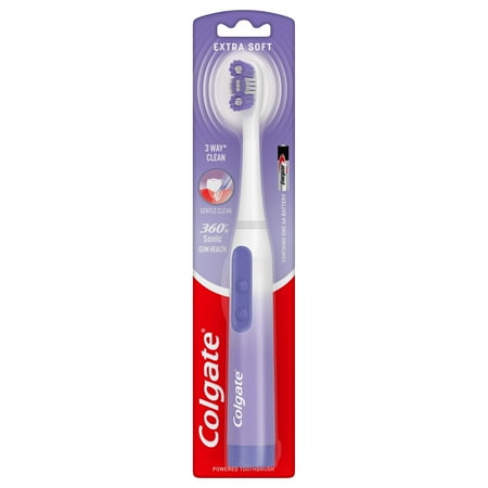 Colgate 360 Gum Health Sonic Powered Battery Toothbrush  Soft  1 Count