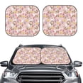 thumbnail image 2 of Fotbe Bunny And Flower 2-Piece Car Windshield Sun Shade | Sun Blocker for Car Windshield | Foldable Automotive Interior Accessories for Sun Protection-Small, 2 of 7
