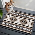 thumbnail image 4 of Brown Boho Entryway Rug 2x3 Area Rug Washable Indoor Doormat Small Bathroom Rugs Low Pile Accent Throw Rugs Southwestern Ethnic Aztec Retro Geometric Floor Carpet for Kitchen Bedroom Entrance, 4 of 9