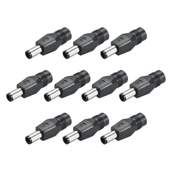 10pcs DC Power Converter,7.4mm x 5.0mm Male to 5.5mm x 2.1mm Female Adapter Connector