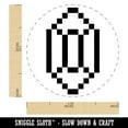 thumbnail image 2 of Pixel Gem Diamond Emerald Rupee RPG Game Self-Inking Rubber Stamp Ink Stamper - Purple Ink - Medium 1 Inch, 2 of 7