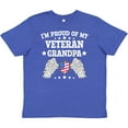 thumbnail image 3 of Inktastic I'm Proud of My Veteran Grandpa Youth T-Shirt, 3 of 5