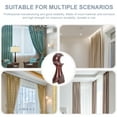 thumbnail image 2 of YOSADIER Renaclipy Brown Wood Curtain Rod Holders, Easy to Install, Stable Support for Drapery Rods and Window Curtains, 2 of 6