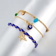 thumbnail image 4 of Tobillera HUOGUO Personality Bohemian Metal Multicapa Coco, 4 of 5