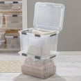 thumbnail image 3 of Sterilite 76 L HingeLID Storage Box, Gray - 4 Pk, 3 of 8