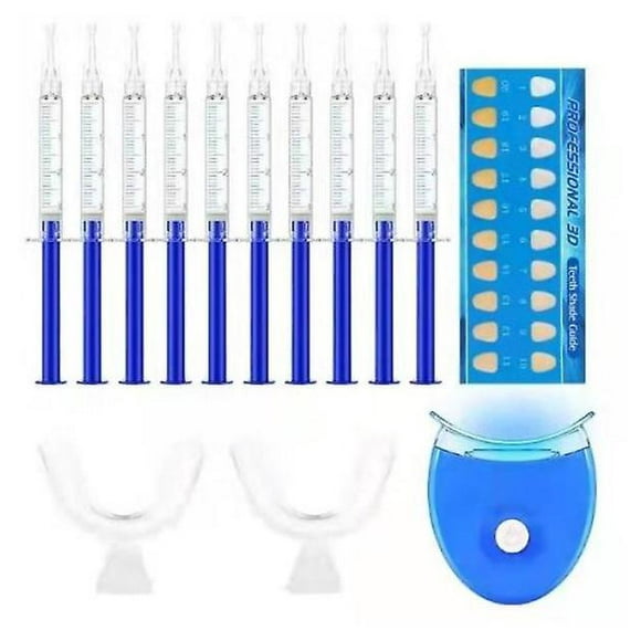 10X Teeth Whitening Kit Tooth Whitener Gel Bleach White Dental System, No Fillers Or Additives Used