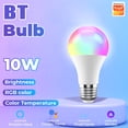 thumbnail image 1 of Bombilla inteligente 10W E27 RGB regulable compatible con IOS/Android (bombilla 10W), 1 of 6