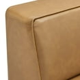 thumbnail image 6 of Modway Mingle Vegan Leather Corner Chair in Tan, 6 of 8