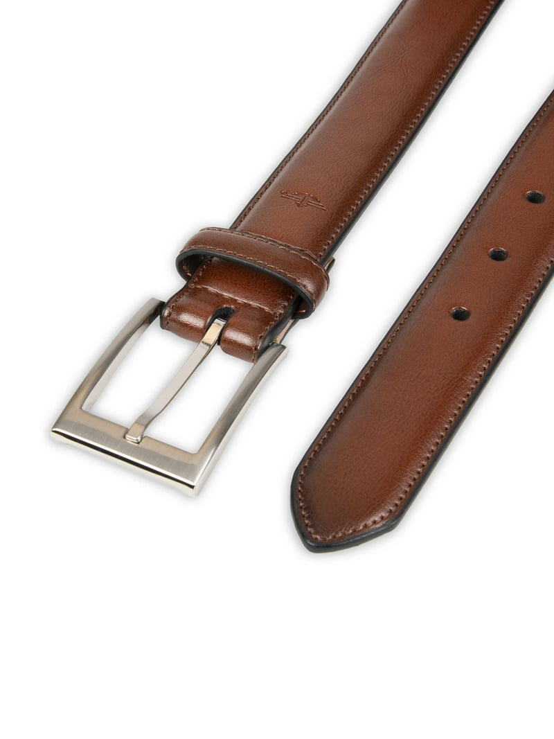 Dockers Men's Dress Belt - Classic Style, Comfortable Fit, Silver Buckle,  Sizes 30-44 - Walmart.com