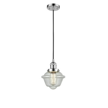 201C-PC-G534-LED-Innovations Lighting-Small Oxford-3.5W 1 LED Mini Pendant in Traditional Style-7.5 Inches Wide by 8 Inches High   Polished Chrome