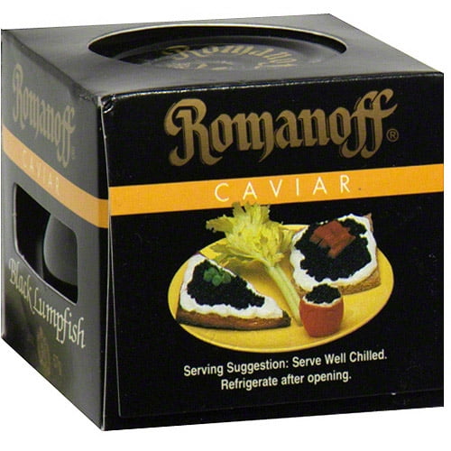 Romanoff Black Lumpfish Caviar, 2 oz (Pack of 6) by Generic
