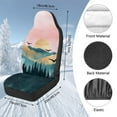 thumbnail image 7 of Uorisanigo Car Seat Covers for Front Seats, Furry Fuzzy Fluffy Forest View Seat Cover Universal Fits Most Cars Trucks Vans SUVs, Easy to Install & Comfortable, Set of 2, 7 of 7