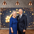 thumbnail image 6 of Golden Theme 50th Birthday Banner Starry Design  Display Balloon Decor Navy Blue Background Milestone Backdrop for 50th Birthday Party Anniversary Celebration Indoor Decoration, 6 of 8
