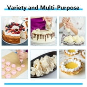 Qweryboo 125 Pcs Piping Bags and Tips Set, Disposable Cake Decorating Bags Set with Reusable Tips, Decorating Frosting Bags for Cupcake ,Icing Bags with Tips