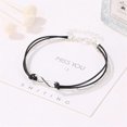 thumbnail image 3 of Bohemia Layered Black Leather Anklet Infinity Knot Charm Pendant Foot Chain Boho Beach Foot Jewelry for Women and Girls, 3 of 4