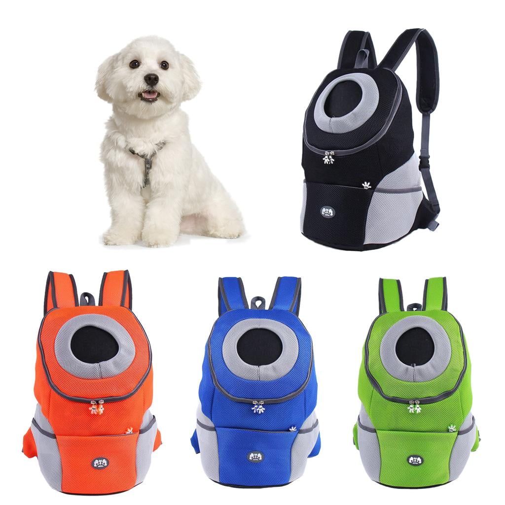 Fzaqwen Pet Dog Backpack Carrier Travel Double Shoulder Green