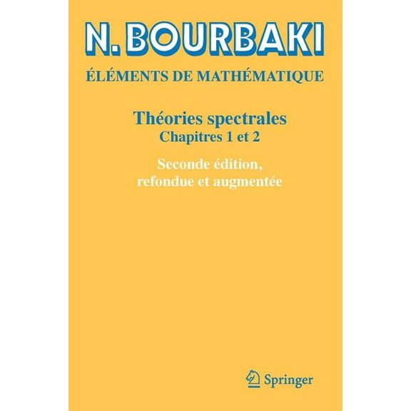 Théories Spectrales: Chapitres 1 Et 2, (Paperback)
