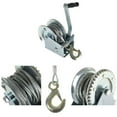 thumbnail image 6 of 1600lbs Boat Trailer Winch with 10m Steel Cable, Crank Gear Winch with Hook, Two-Way Adjustable Heavy Duty Hand Winch with 4.1:1 Ratio for Boat Trailer ATV, 6 of 6