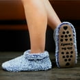 thumbnail image 3 of Cozylook Fuzzy Slippers for Women Indoor with Non-Slip Grippers, Warm Fluffy Sherpa Lined - Soft Sole House Sock Shoes, 3 of 7