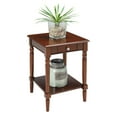 Convenience Concepts French Country End Table with Drawer and Shelf