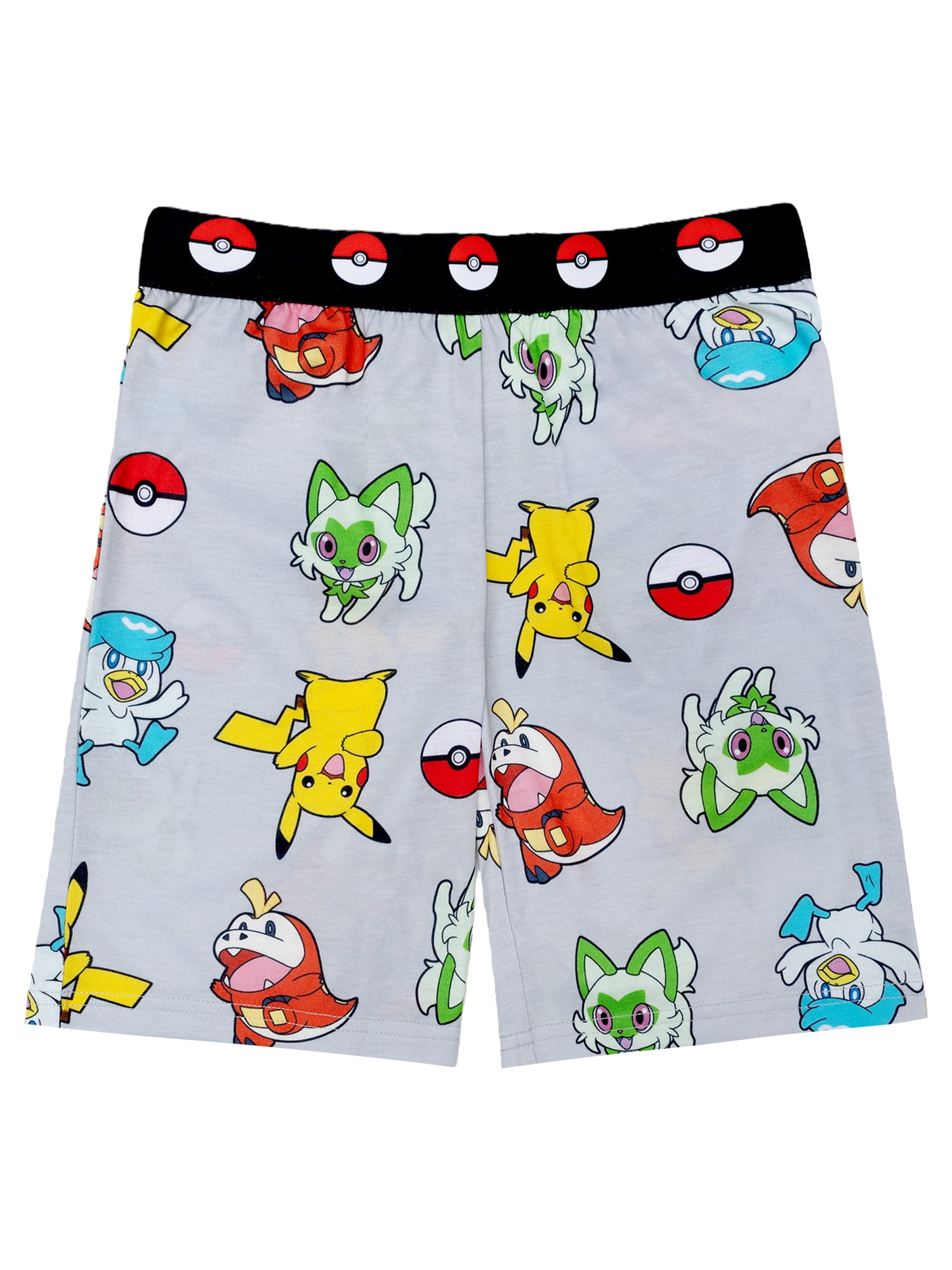 Pokemon 2-Piece Short Sleeve and Short Pajama Set, 4-12
