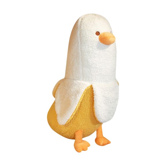 Cute Plush Toy Banana Duck Stuffed Animal - Soft & Huggable Design With Adorable Appearance - For Kids Girls Boys Birthday Gifts Bedroom Decor Playtime Companions