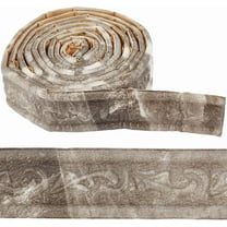 White 90x3.1 ing Trim Peel and Stick Self Adhesive Flexible Wall Edging Lines PVC Foam 3D Embossing Waterproof Wallpaper Border Skirting for DIY Decoration Home Office Hotel