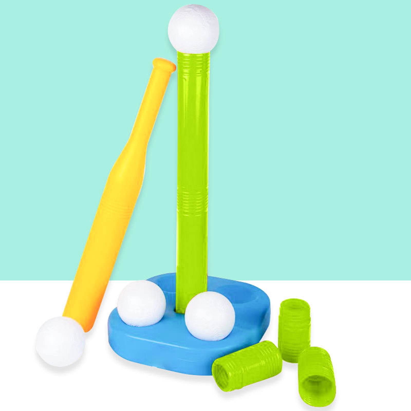 RUIG Toddler Tball Set Kids Baseball Batting Tee + Stand Set for Youth + Toddlers - Youth Baseball, Softball + Teeball Hitting Tee Set for Boys + Girls