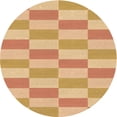 thumbnail image 1 of Ahgly Company Machine Washable Indoor Round Transitional Orange Area Rugs, 3' Round, 1 of 7