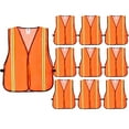 thumbnail image 1 of Chalecos de seguridad Dazonity, 10 unidades, malla reflectante de alta visibilidad, 1 of 4