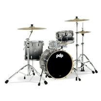 PDP PDCM18BPSB Concept Maple Bop Drum Set, Silver & Black Fade - 3 Piece
