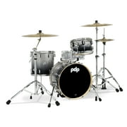 PDP PDCM18BPSB Concept Maple Bop Drum Set, Silver & Black Fade - 3 Piece