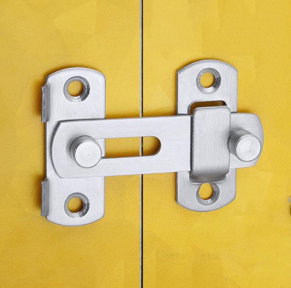 Stainless steel door lock flip lock, door frame latch, bathroom