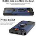 thumbnail image 5 of for Samsung A52 Case with Sliding Camera Cover Heavy Duty Protective Galaxy A52 Case with Card Holder Magnetic Rotate Ring Kickstand Phone Case for Samsung A52 5G/4G(Blue), 5 of 13