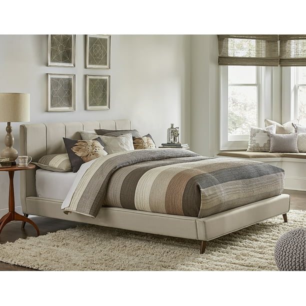Hillsdale Furniture Aussie Upholstered King Platform Bed Frame With Headboard Walmart Com Walmart Com