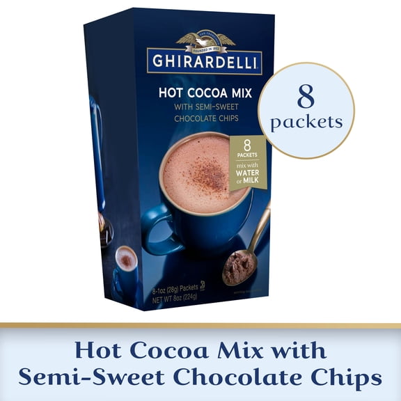 Ghirardelli Hot Cocoa With Chocolate Chips Carton - 8 oz.