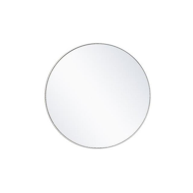 Elegant Decor MR4041WH 36 in. Metal Frame Round Mirror, White