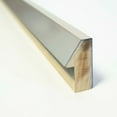 thumbnail image 4 of 8x27 Frame Silver Inner Slope Bevel Picture Frame | 1 Inch Moulding Width | 0.75 Inch Rabbet Depth, 4 of 8