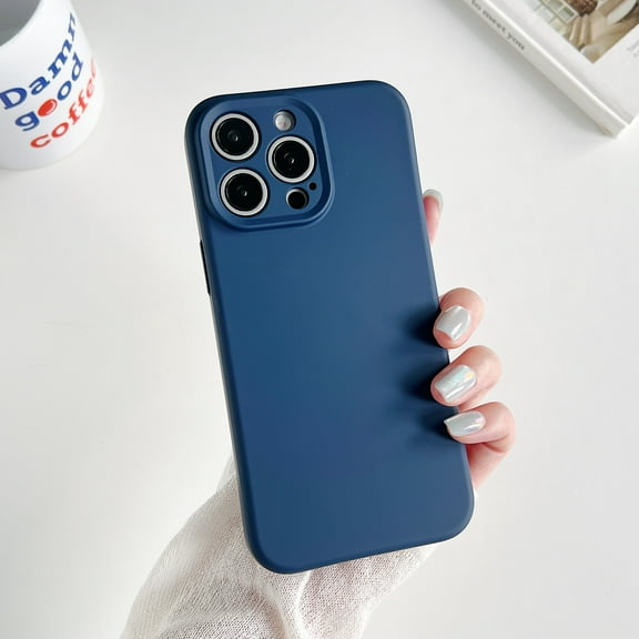 Slim Fit Designed for iPhone 14 Case, Luxury Ultra Thin and Slim Drop Protection Secure Grip Coated Non Slip Matte Surface Hard PC Magsafe Case Cover for iPhone 14, Darkblue
