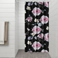 thumbnail image 3 of Waterproof Pioneer Shower Curtain 36x72 Inch Polyester Unique Colorful Floral Shower Curtain for Bathroom Hotel Home Decor with 7 Plastic Hooks, 3 of 5