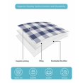 thumbnail image 5 of Navy Blue White Plaid Summer Quilt Set Twin XL Size, Soft Microfiber Quilted Bedding Set with 2 Pillow Shams, Farmhouse Checkered Buffalo Lightweight All Season Bedspread Coverlet for Bedroom 68"x98", 5 of 6