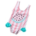 thumbnail image 4 of Worallymy Traje de baño para niña Traje de baño para niños Sandía Ropa de playa Traje de baño de secado rápido, S Worallymy JD735801468, 4 of 7
