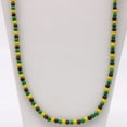 thumbnail image 4 of 27" Necklace Purple, Green and Gold Glass Bead Necklace (Dozen), 4 of 4