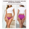 thumbnail image 4 of CF String Bikini Underwear for Women Soft Stretch Modal Bikini Panties High Cut Stretch Ladies Hipster Panty(6F,L), 4 of 9