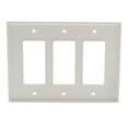thumbnail image 3 of Leviton PJ263-W White Midway Nylon Three Gang Decora Wall Plate, 3 of 3