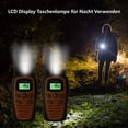 thumbnail image 4 of Talkie-Walkies para adultos con gran puerto - Talkie Walkie Enfants PMR VOX Mains Libres 5 km con lámpara de bolsillo retroéclairée LED, 4 of 5