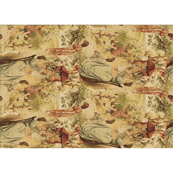 Ahgly Company Machine Washable Indoor Rectangle Transitional Saffron Yellow Area Rugs, 8' x 12'