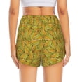thumbnail image 2 of Lsque Corn 6 Printed Women's Running Shorts with Liner Pockets,Elastic Quick Dry Workout Athletic Gym Yoga Shorts,Womens High Waist Shorts-X-Large, 2 of 9